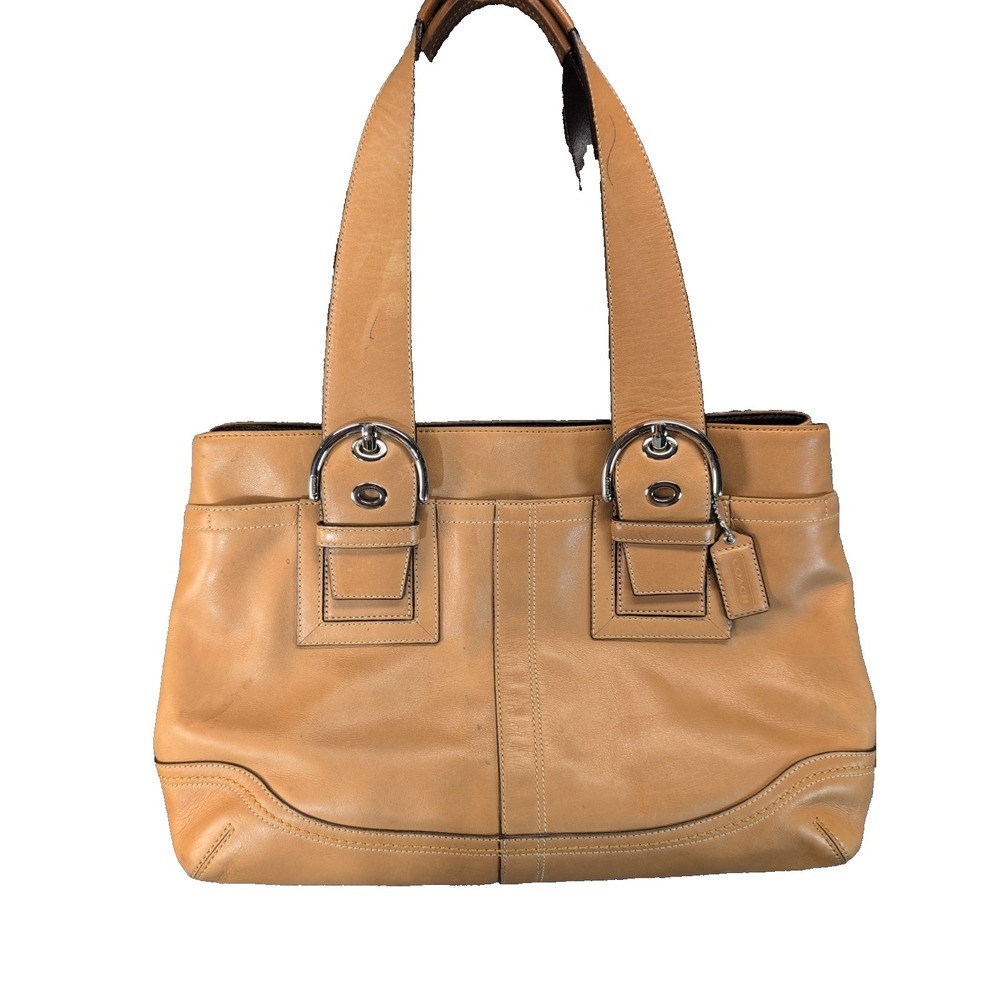 COACH F12303 Vintage Camel Y2K Soho Leather Tote Bag